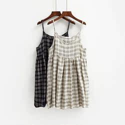 两件套装棉麻连衣裙中长款五分袖外搭开衫防晒