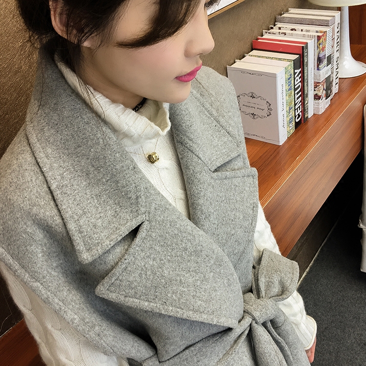 欢乐颂2安迪刘涛明星同款双面羊绒马甲中长款