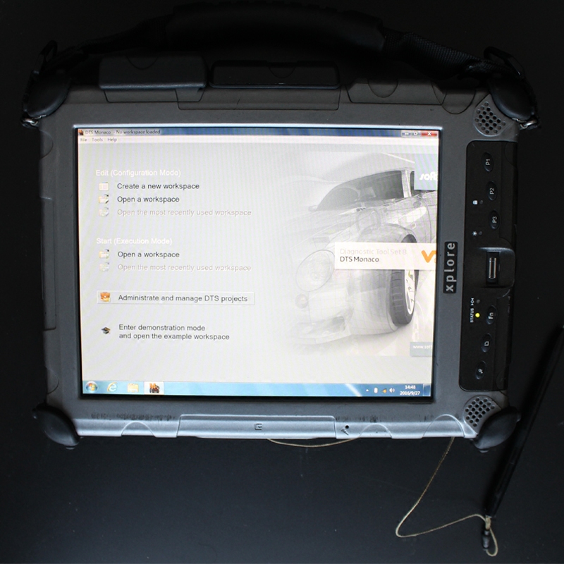 奔驰检测电脑 美国xploreix104c5i7宝马三防军工平板电脑汽车维修