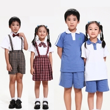 包邮 运动礼服套装 夏装 上衣短裤 短袖 深圳小学生校服统一男女款