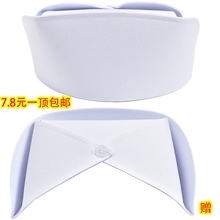 包邮 护士帽白色加厚硬挺女粉红薄横杠南丁格尔燕尾帽子护士帽白色