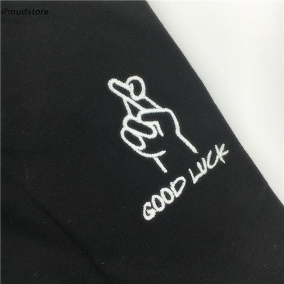 staple good luck tee祝福好运 幸运手势 刺绣logo 短袖 t恤