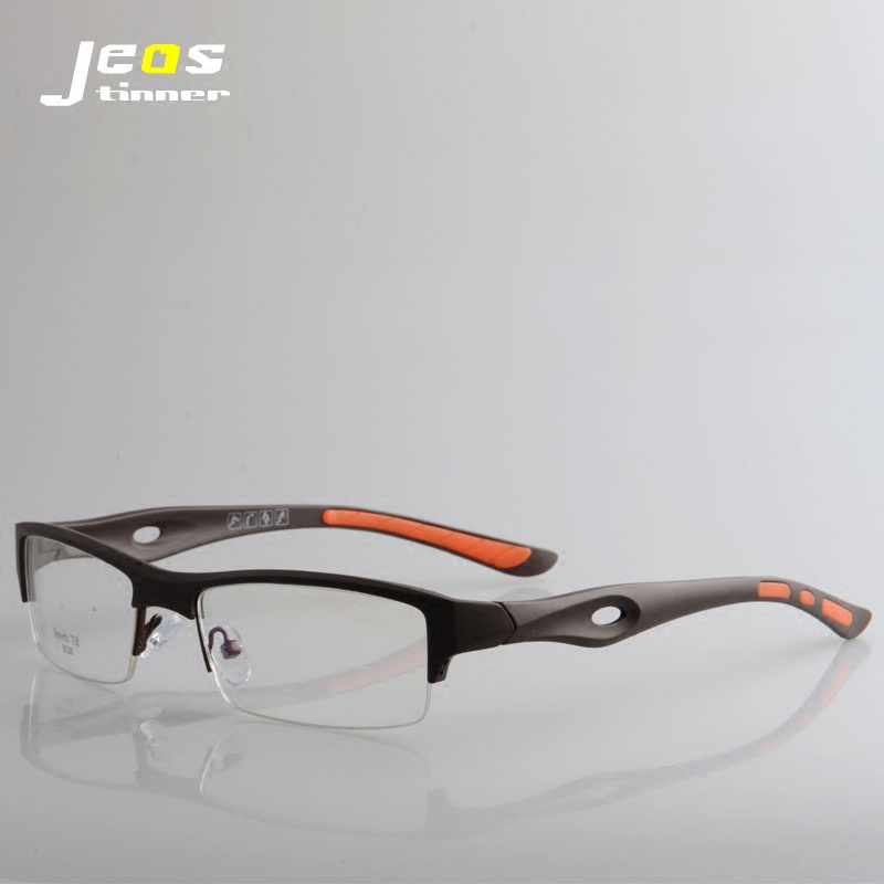 眼镜框运动型近视眼镜 男款半框跑步超轻TR9