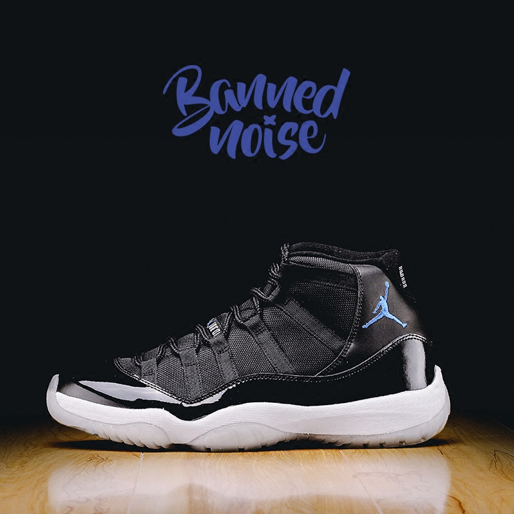 air jordan 11 spacejam aj乔11空中大灌篮黑蓝 篮球鞋378037-003