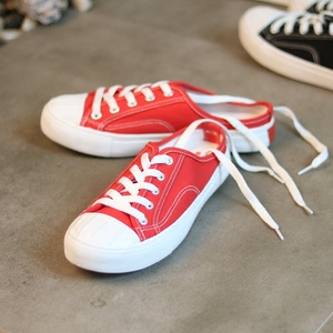 包头帆布半拖鞋