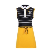 golf 韩国代购 品牌女士条纹连衣裙正品 高尔夫服装 2017夏季新款