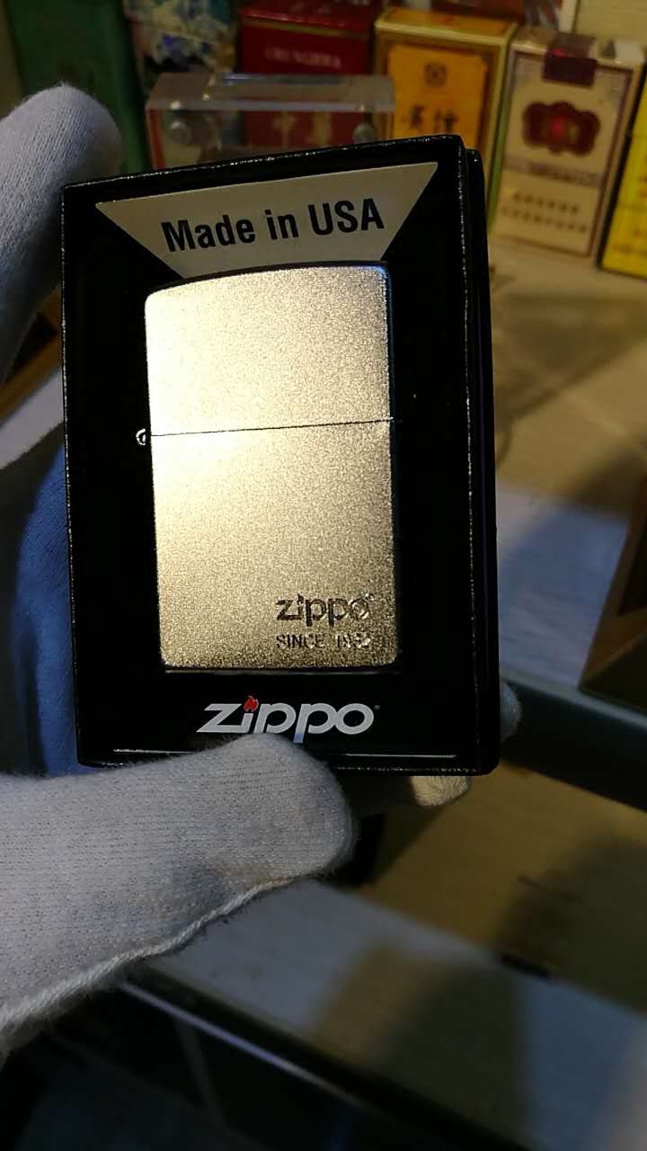 zippo打火机美国原装正品 蓝冰标志 20446zl 芝宝火机 专柜正版