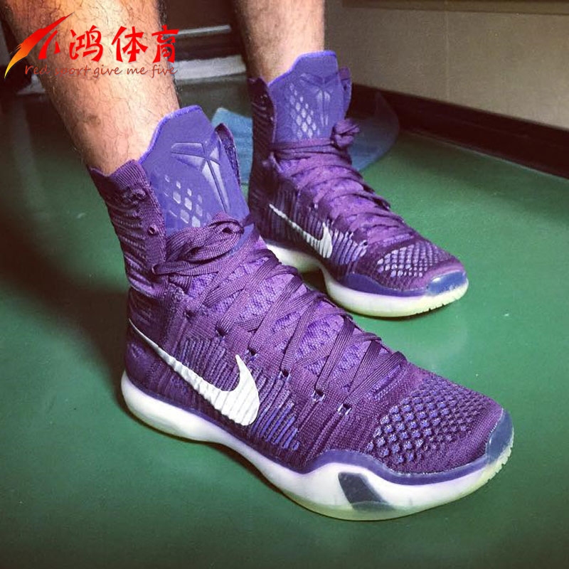 雷恩体育nike kobe x elite zk科比10代精英高帮篮球鞋718763-505