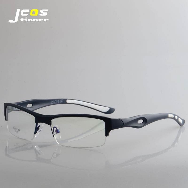 眼镜框运动型近视眼镜 男款半框跑步超轻TR9