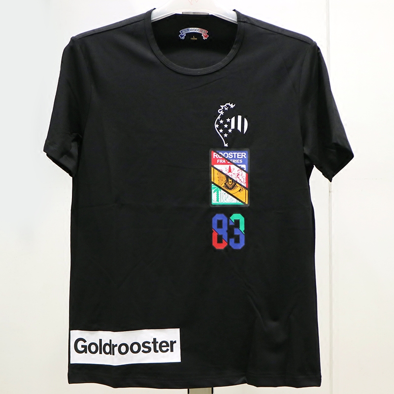 正品包邮goldercock金鸡夏季新款男子短袖t恤衫运动上衣g7101029a
