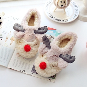 麋鹿居家棉拖鞋