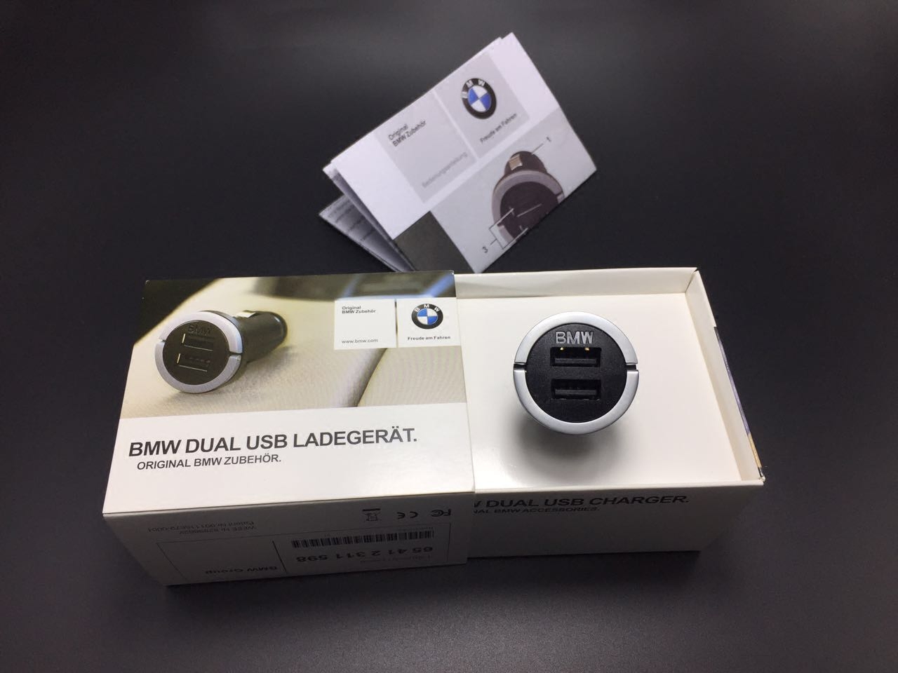 宝马原厂车充车载充电器 bmw车充单双usb电源12转5v一拖二点烟器