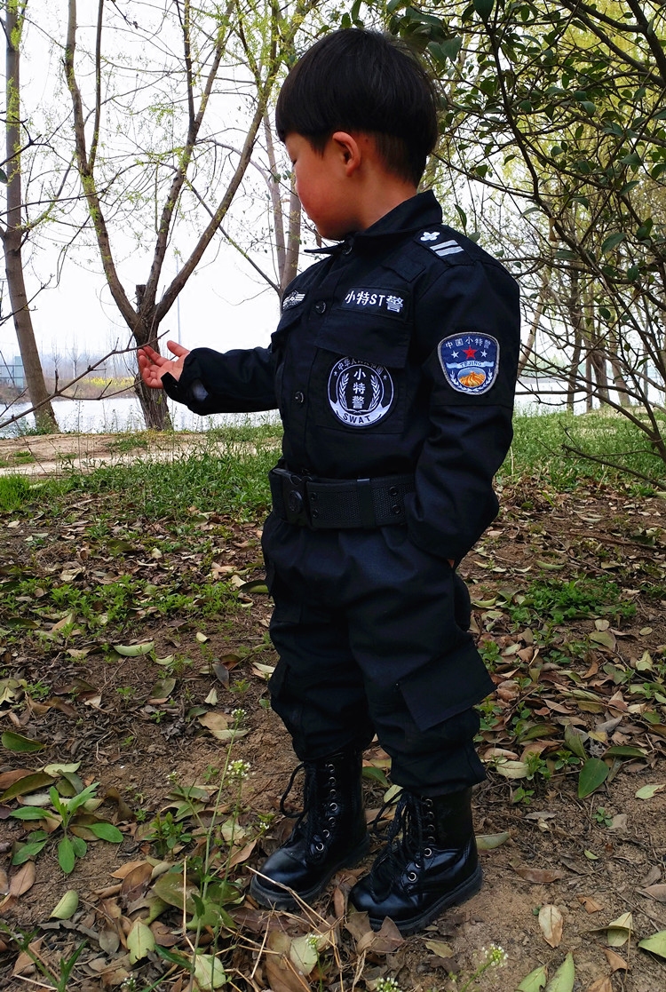 儿童特警装备小特警制服套装男女童小警察演出服cos特警角色服饰