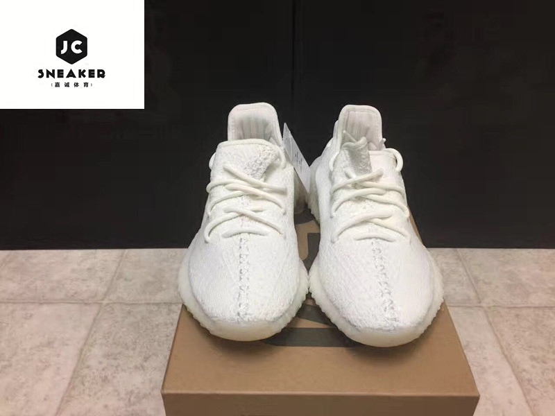 现货秒发adidas yeezy 350v2 侃爷 全白 纯白椰子350