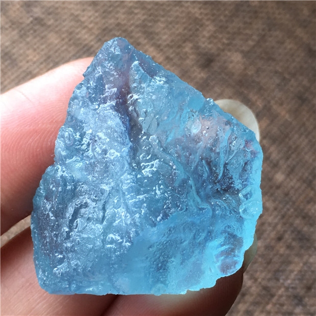 天然海蓝宝吊坠 海蓝宝原石吊坠 冰透冰糖 一物一图