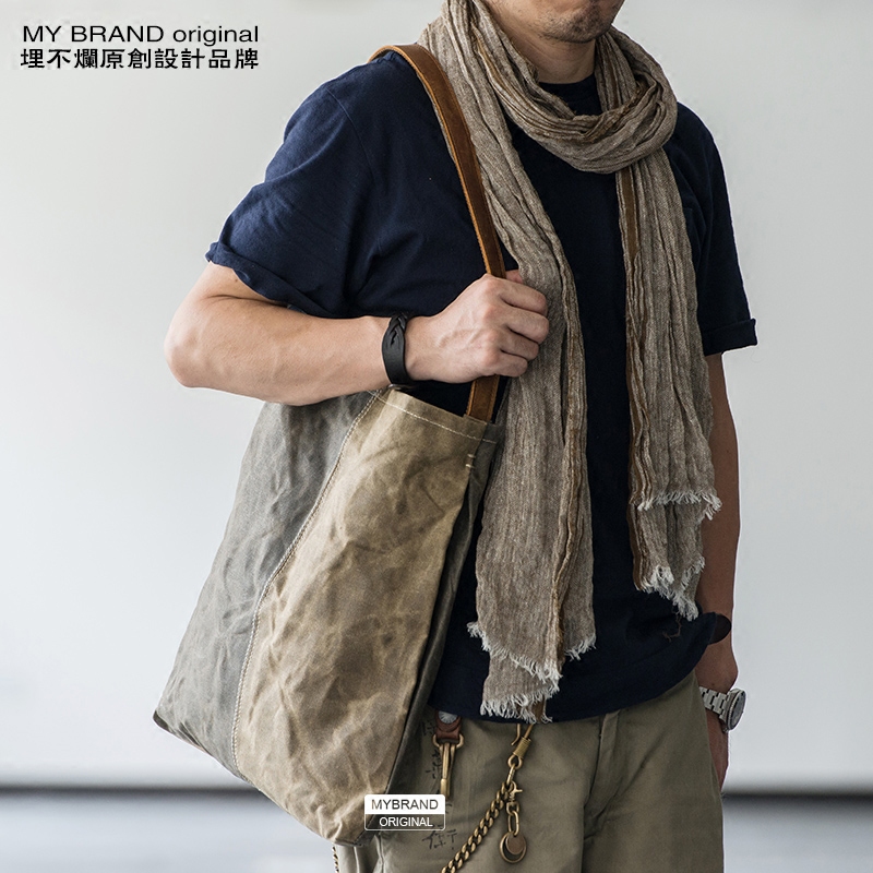 正品[男单肩斜挎包]帆布包男单肩斜挎包评测 男