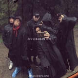 红花会PGONE万磁王 Brantb小白同款vetements黑色雨衣风衣外套