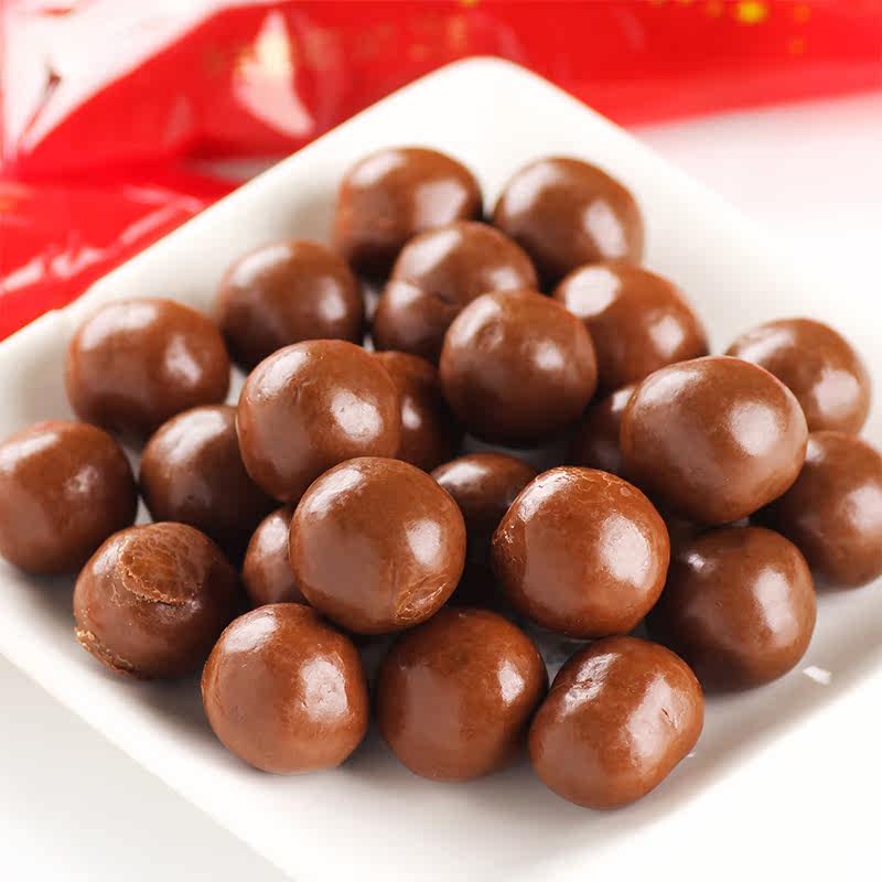 梁丰麦丽素牛奶夹心巧克力25g*15袋 儿童怀旧零食品(代可可脂)