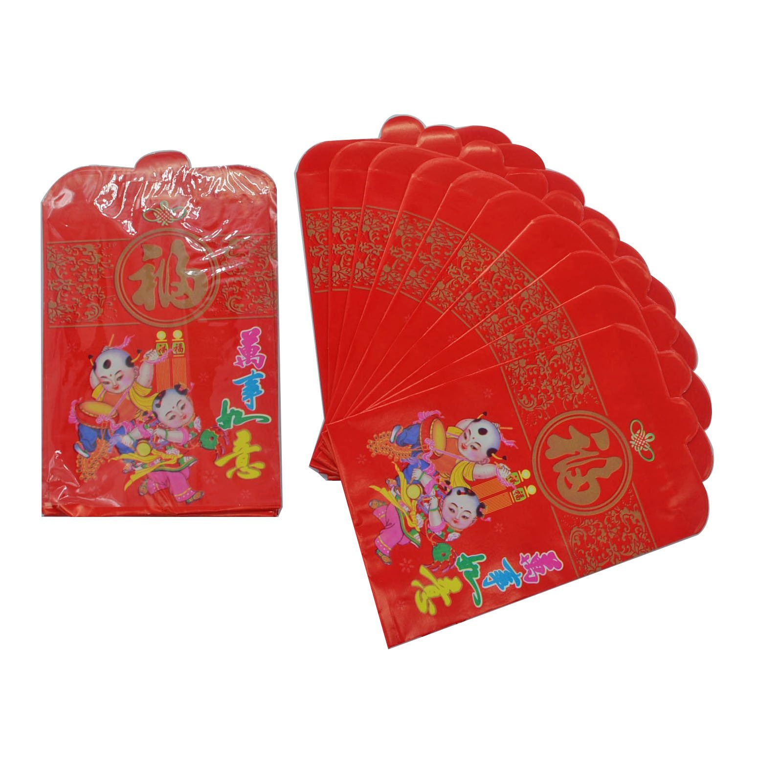 小号红包袋 薄型利是封 喜庆婚庆红纸包 普通红包