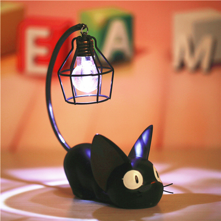宫崎骏周边魔法吉吉猫小夜灯创意家居树脂小台灯摆件送女生日礼物
