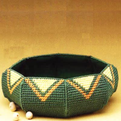 立体绣5d十字绣毛线绣新款客厅居家桌面杂物收纳盒选古董大筐篮