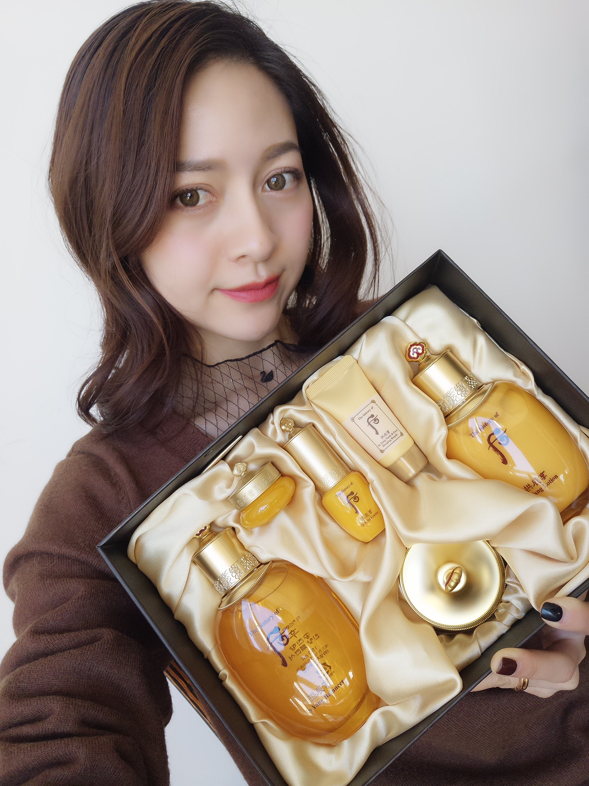 韩国代购whoo后拱辰享气津平衡阴阳水乳面霜套盒3件套护肤化妆品