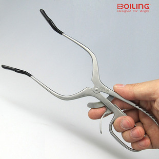 boiling勃朗不锈钢黑鱼撑嘴器/路亚取饵器/强雷开口器/路亚撑口钳