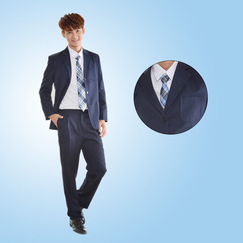 深圳校服中学生冬装男礼服可单卖西装外套衬衫西裤广东满百包邮