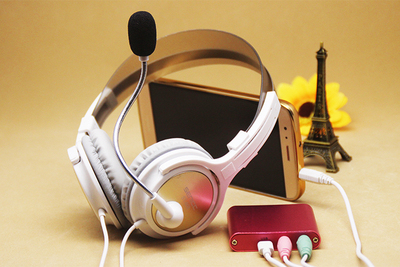 头戴式带话筒耳机返监听手机电脑耳麦全民k歌录音唱吧线控调音