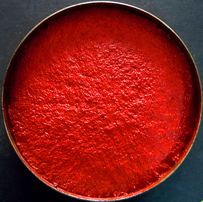 工字牌682泥状印泥 工字红色印台印泥 工字印泥 直径约60mm 小号