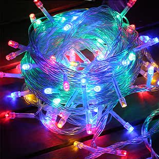 led闪灯串灯满天星灯串房间装饰婚庆节日户外圣诞装饰灯卧室彩灯