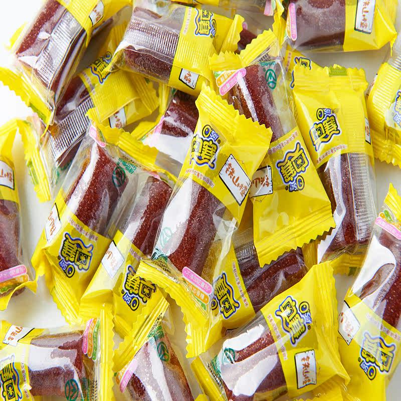 奥赛铁山楂150g山楂卷山楂糕果丹皮开胃休闲零食
