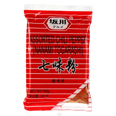 2包包邮坂川七味粉300g日本七味唐辛子日本料理碳烤原料烧烤调料_双氙