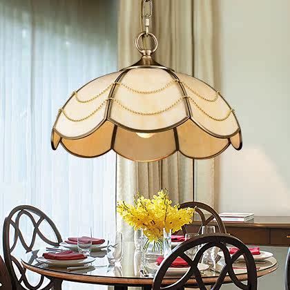 欧式吊灯餐厅灯具全铜灯饰美式温馨卧室灯现代简约书房灯艺术吊灯