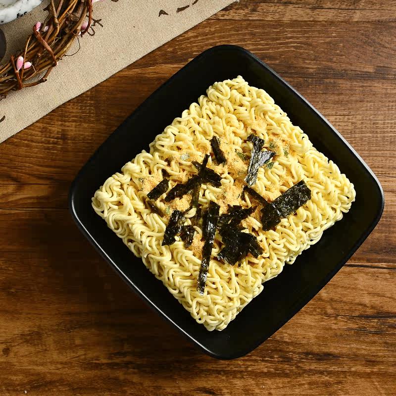 包邮袋装包装香港四洲紫菜汤面100g5连包方便泡面既食面休闲零食