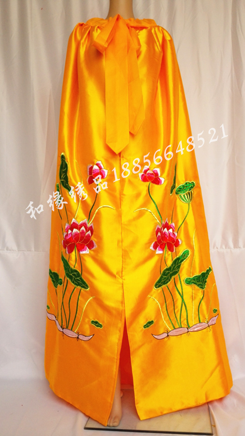 佛教用品绣品1.5米莲花披风观音佛袍荷花佛衣斗篷/1234佛像双龙袍