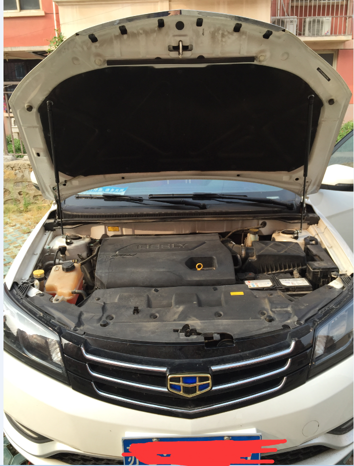 吉利新帝豪专用ec7改装引擎机盖液压支撑杆后备箱免打孔无损安装