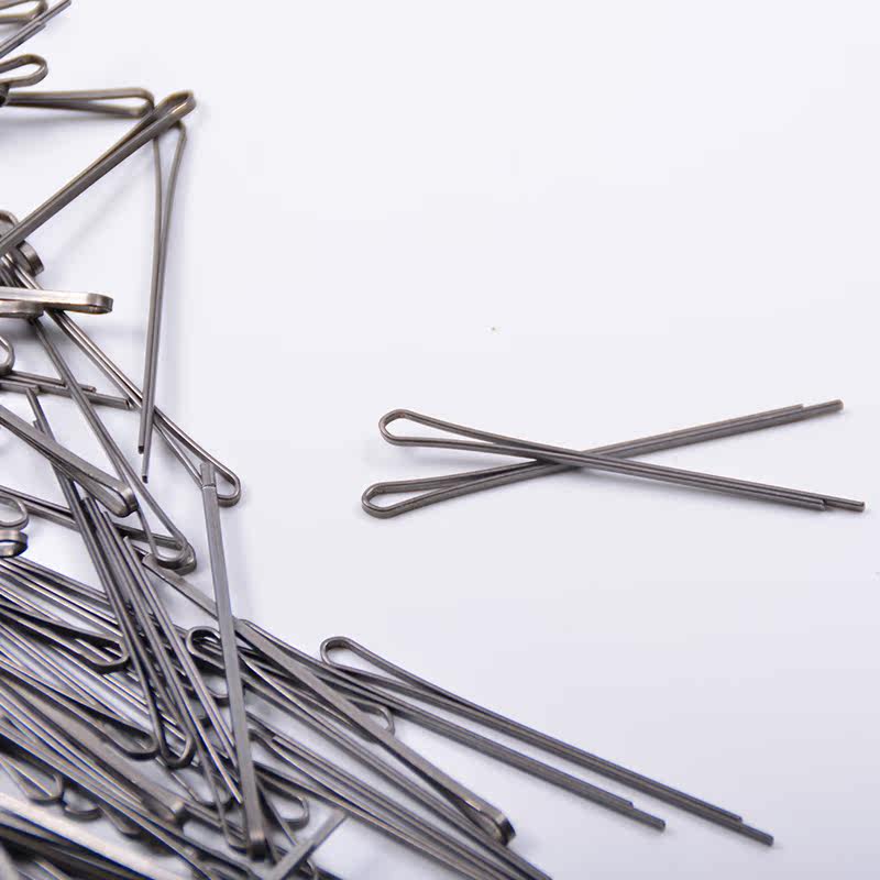 影楼专用盘发小夹子钢夹刘海边夹发卡盒装韩版百搭黑色紧一字发夹