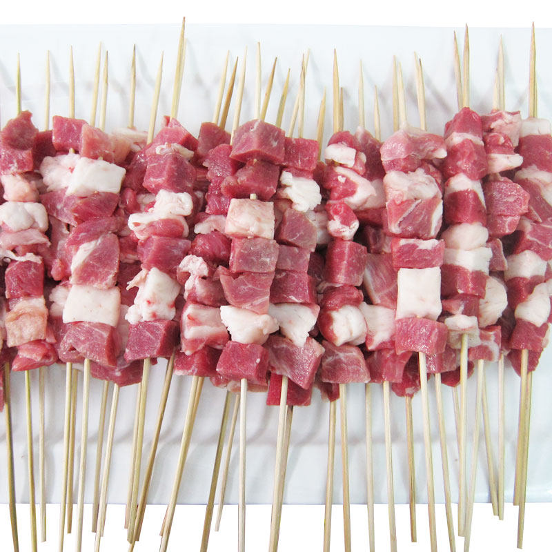 宁夏盐池滩羊肉新鲜羊肉串500g*3袋 清真半成品烧烤食材烤串包邮