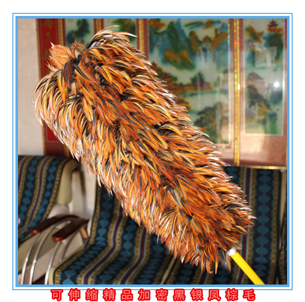 鑫羽掸业 鸡毛掸子 车用 家用 可伸缩除尘掸 鸡毛扫包邮