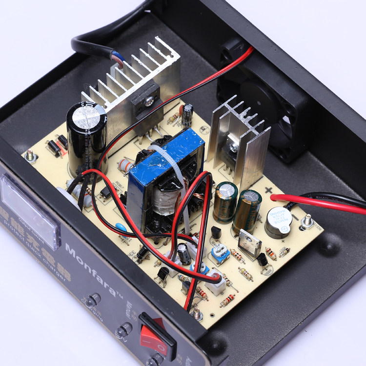 monfara智能脉冲汽车电瓶充电器6v 12v摩托车蓄电池