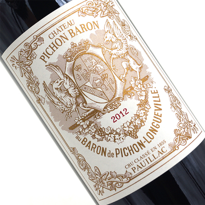 碧尚男爵酒庄干红葡萄酒 chateau pichon-longueville-baron 2012