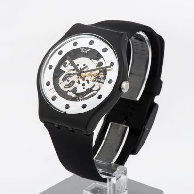 斯沃琪/swatch手表圣诞限量版情侣表男表女表银魅suoz147 suoz148