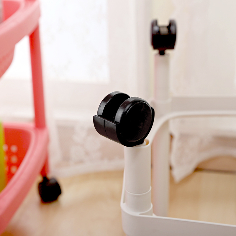 新款滑轮置物架大号客厅卫生间浴室厨房收纳架蔬菜筐整理架