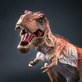 霸王龙暴龙帝王龙实心 侏罗纪仿真动物世界模型玩具大号3恐龙礼盒