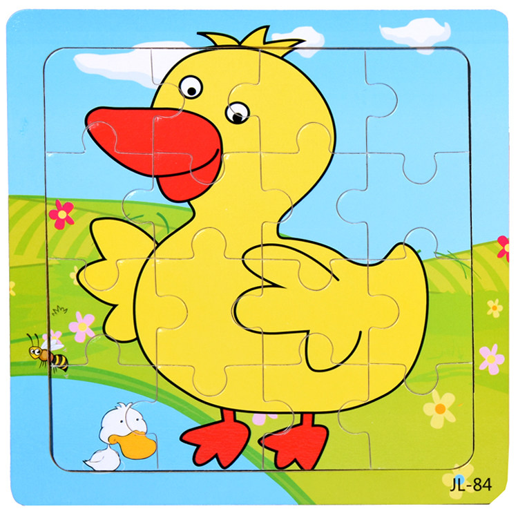 9片/16片/20片拼图儿童1-3-4-6岁幼儿宝宝早教益智动物卡通玩具