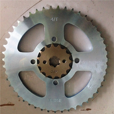 雅马哈摩托车配件 劲豹srz150 建设劲虎jym150大小链轮 链条 套链