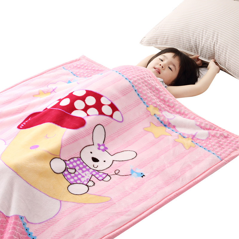 婴儿毛毯儿童毛毯双层加厚宝宝毛毯新生儿小毯子冬季珊瑚绒云毯子