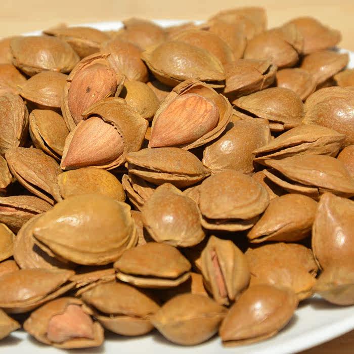 蔚县特产开口杏核杏扁手剥壳小银杏杏仁坚果五香原味250g散装包邮