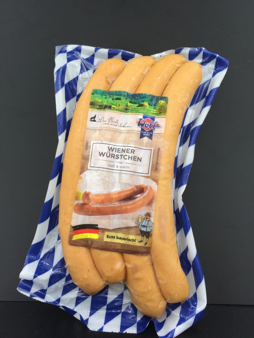 德国原装进口法兰克福热狗香肠 腊肠袋装冷冻食品 180g